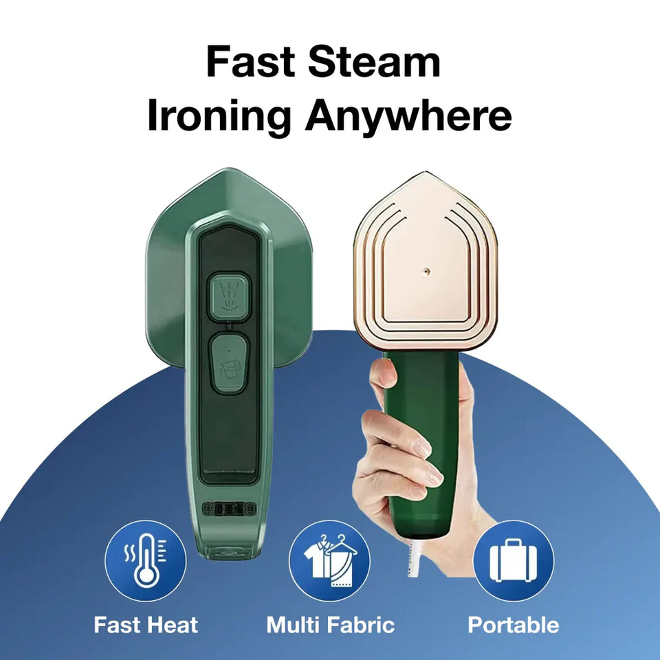 Portable Steam Iron – 2-in-1 Travel Garment Steamer | BLYVIK