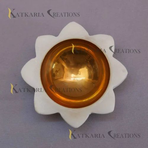 Marble Diya Tea-Light Holder Set - main